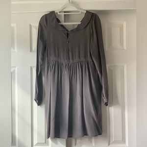 So Allure 100% Silk Collared Dress